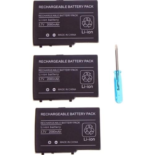 Rechargeable Lithium-ion Battery + Screwdriver Replacement Tool Compatible with DSL NDS Lite,Great Performance ABCD