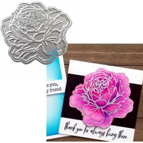 Florid Rose Hot Foil Plate+Die Cut for DIY Scrapbooking Embossing Crafts Cards Decoration New 2019