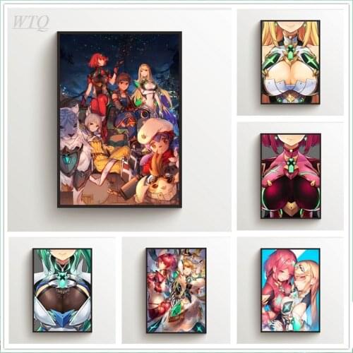 Xenoblade Chronicles 2 Hikari Pyra Anime Posters Wall Poster Canvas Painting Posters and Prints Wall Art Picture Home Decoration
