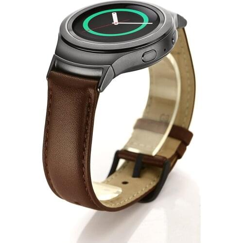 20mm Genuine Leather Watch Band Strap For Samsung Gear Sport Gear S2 Classic Wrist Belt For Huawei Watch 2 Watchbands Bracelet