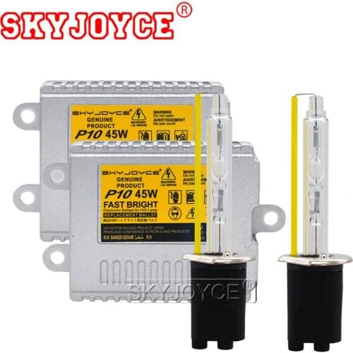 SKYJOYCE 45W H1 H3 H11 HB3 HB4 9012 D2H H7 Car HID Conversion Kit AC Fasr Bright HID Replacement Ballast 5500K Auto Lamp Bulb