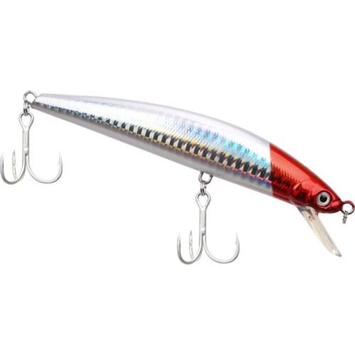 Trulinoya Premium Quality Inside Laser Minnow Casting Baits Hard Fishing Lure With Groove Hooks Pesca Peche 120mm 18g