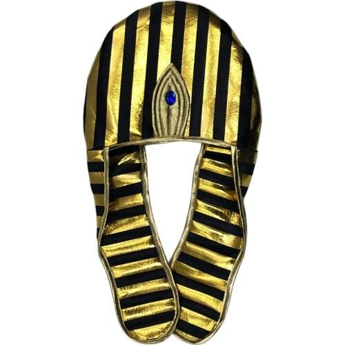 Prettyia Vintage Egyptian Queen Headwear Pharaoh Hat Costume Props for Women