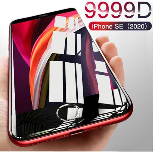 9999D New Glass For iPhone SE 2020 Screen Protector For iPhone 7 8 6 6S Plus 11 Pro X XR XS MAX Tempered Glass On iphone SE 2020
