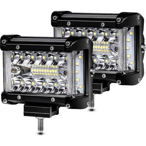 Side Shooter LED Lights 2pcs 4.3 inch 30W LED Pods Off Road Driving Fog Light Waterproof LED Cubes Combo Work Lights for Truck