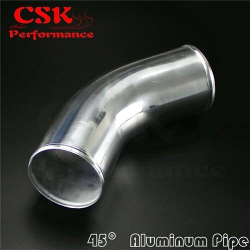 80mm 3 1/8" inch 45 Degree Aluminum Turbo Intercooler Pipe Piping Tubing Length 300mm