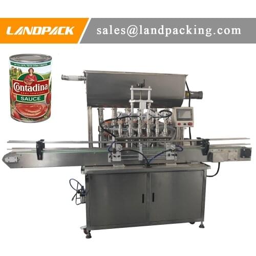 Automatic Ketchup Cans Filling Equipment Paste Filling Machine