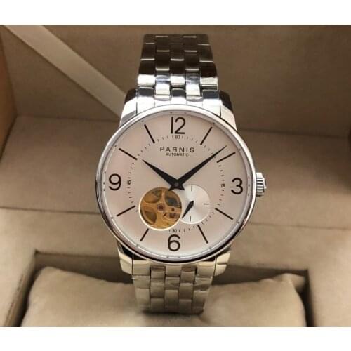 38mm Parnis Sapphire Crystal Japanese 21 jewels Automatic Self-Wind Movement Mechanical watches 5Bar Mens watch GR74-20