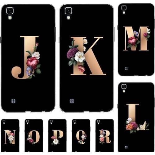 For LG X Power K210 K220 K220ds 5.3" Case Funny Custom Letter Couple Cover Fashion Black TPU Soft Phone Coque