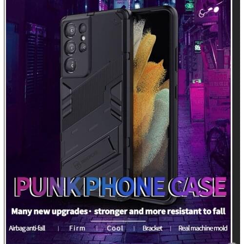 Phone Cover For Samsung S21 Ultra Case SM-G998B Cool Bumper Hard Back Panel Phone Holder Shell for Samsung S21 Ultra 5G S21 Plus