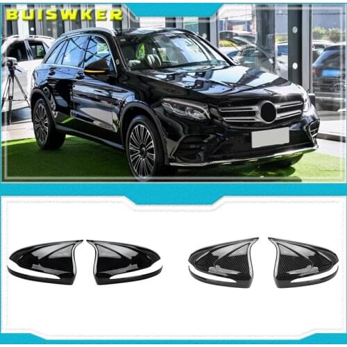 For Mercedes-Benz C260L Rearview Mirror Cover E-Class C-Class C200L E300L Carbon Fiber Reversing Shell S-Class GLC