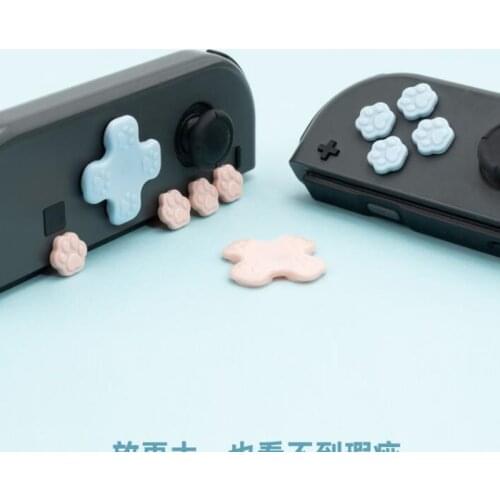 D-pad Move Cross Direction ABXY X Key Sticker Joystick Button Thumb Stick Grip Cap Cover For Nintendo Switch Joy-con Skin Case