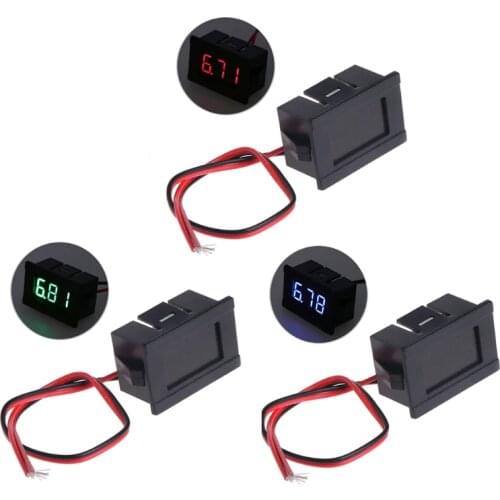 DC 2 Wires 4.5-30V Mini LED Digital Display Voltmeter Volt Voltage Panel Meter