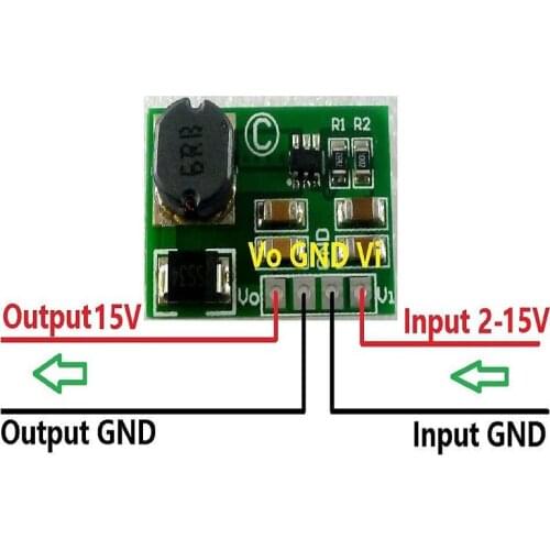 DD2424SA_15V 12W DC-DC Converter Boost 3.7V 5V 9V 12V to 15V Power Supply UPS Module for Modem Router