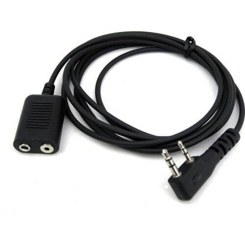 Two Way Radio Earpiece Headset Extension Cable Cord 2M extended for Baofeng Walkie Talkie UV-5R UV-82 f8 GT-3 UV-5X GT-3TP
