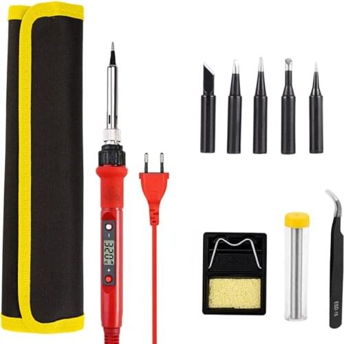 Letme Electric soldering iron 80W LCD Digital Display Adjustable temperature soldering iron tips 220V/110V Welding solder tools