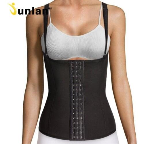 Junlan Women Waist Trainer Body Shaper Neoprene Reducing Shaping Vest Hooks Modeling Straps Tummy Shapewear Fat Burning