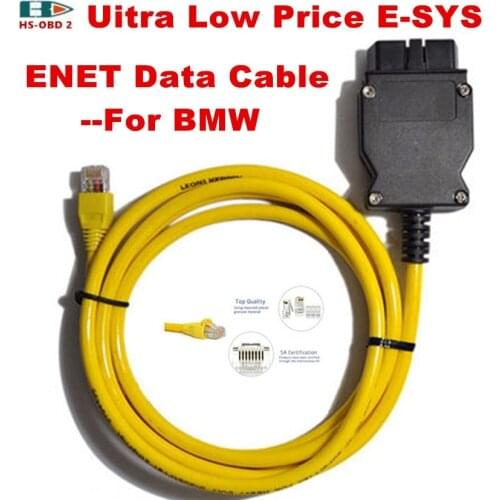 Stock ESYS Data Cable OBD Ethernet Code For B-MW ICOM A2 Interfac OBD2 For B-MW ESI Enet Cable E-SYS ICOM Diagnostic Tools Cable