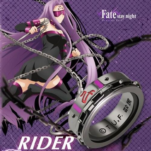 PRESALE Anime Official Fate/Stay Night Rider Ring US Size 10 Stainless Steel Ring Band Cosplay Jewelry Accessory Women Men Gifts