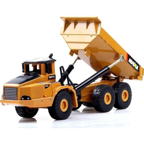 Dump Truck Alloy Model 1:50 Engineering Vehicles (7712-1) DieCast Plastic&Metal Body Free-Wheel Construction Car