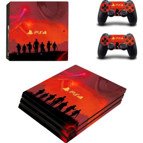 Red Dead Style Skin Sticker for PS4 Pro Console And Controllers Decal Vinyl Skins Cover Style 0292