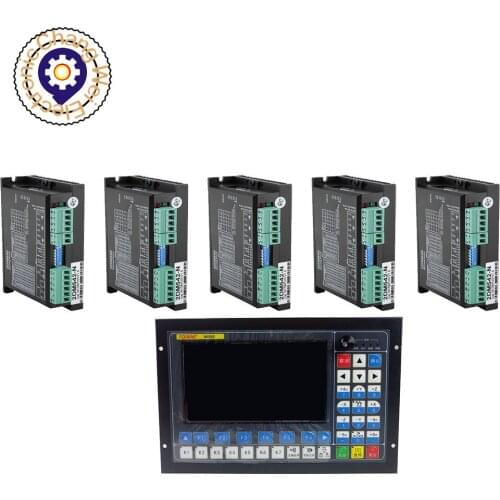 Note!CNC Router 5-axis kit 1 pcs 5 Axis Offline CNC Controller M350 1MHz G-Code + 5 pcs 2DM542 Motor Driver For NEMA23 motor