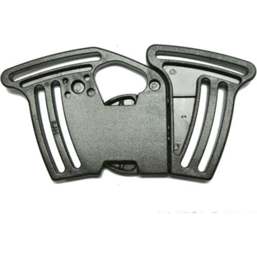 2pcs 1-1/2" Child Seat Safety Buckle Plastic Strap Child Swing Buckle Quick Side Release for Three-point Safety Belt