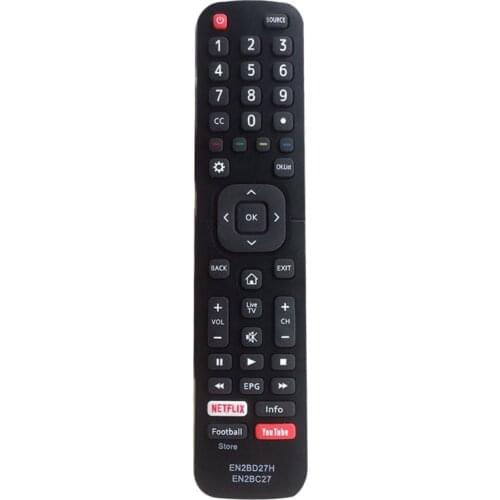 TV Remote Control, for Hisense Intelligent TV Remote Control EN2BC27/EN2BD27H Replace Remote Controls