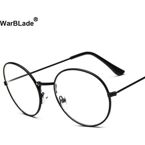 Retro Round Eyes Glasses Frame Men Women Reading Optical Glasses Eyeglasses Frame Clear Glasses Nerd Oculos De Grau WarBLade