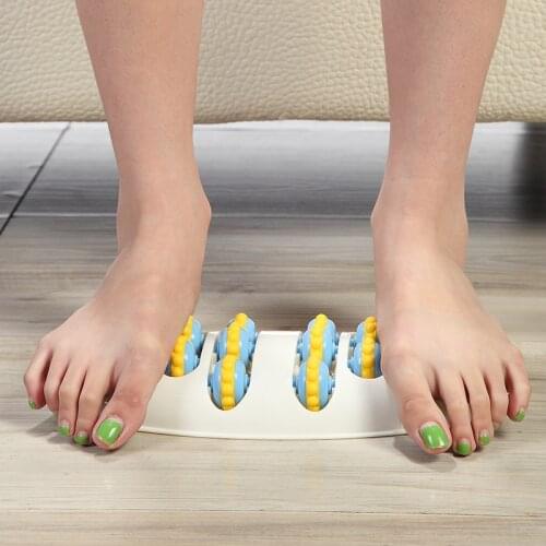 Roller Wheel Feet Massager Foot Acupuncture Point Massage Roller Health Massage Mat Relax Superhard Foot Massager Relieve fatigu