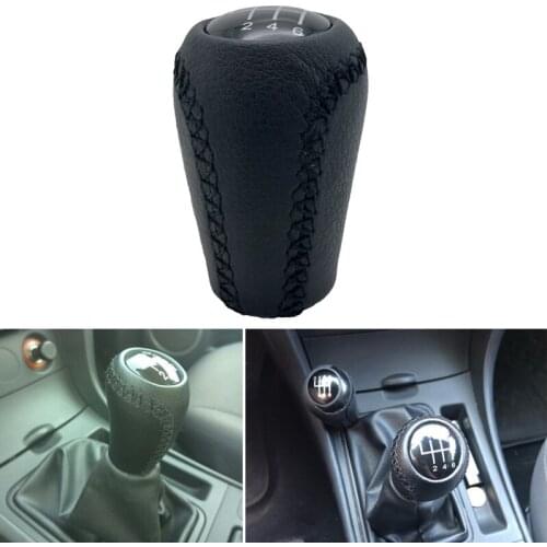 For Mazda 3 BK BL 5 CR CW 6 II GH CX-7 ER MX-5 NC III 2005 2006 2007 2008 2009 2010 2011 6 Speed Leather Gear Shift Knob Stick