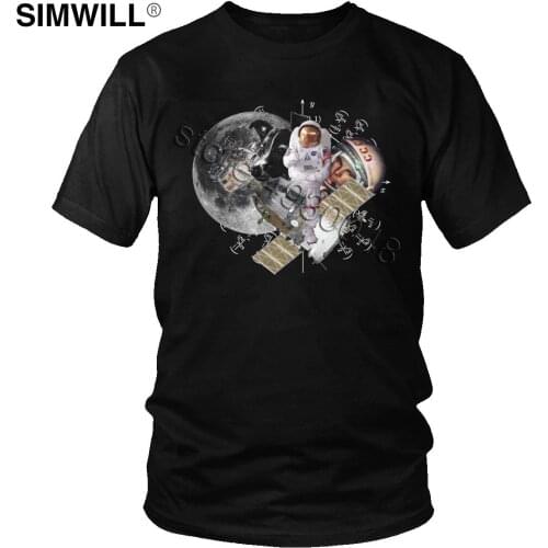 Russian CCCP T-Shirt Retro Cotton Yuri Gagarin T Shirt Men Short Sleeve USSR Astronaut Tee Space Moon Graphic Tshirt Gift Merch