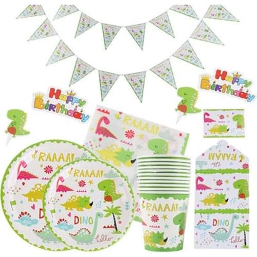 Happy Birthday Banners Dinosaur Party Decor Baby Shower Boys Birthday Party Decorations Kids Safari Party Supplies Jungle