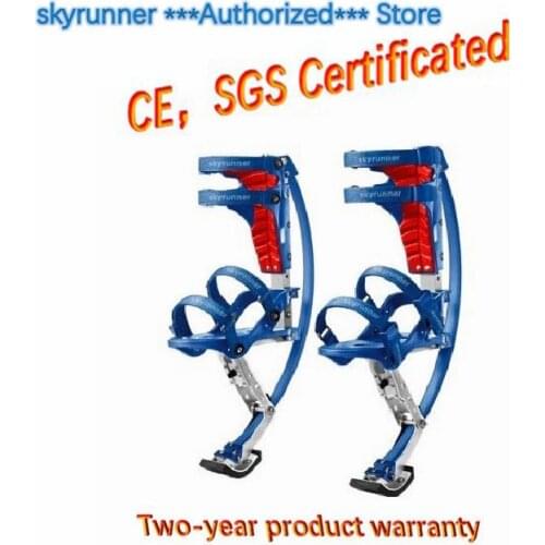 Skyrunner(Weight:88~132lbs/40~60kg) blue Jumping Stilts/Jump shoes/Flying Shoes/Outdoor sports/limit movement shoes