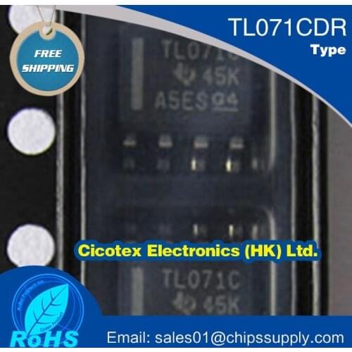 10pcs/lot TL071CDR 071 SOP-8 IC OPAMP JFET 3MHZ 8SOIC