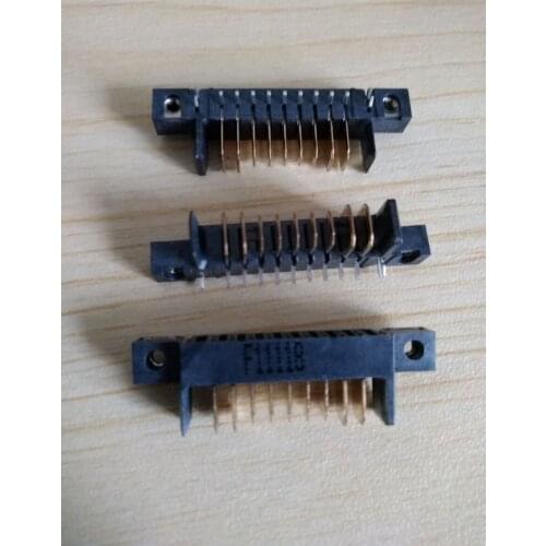 10pcs Battery Connector gold-plated contact pads Goldfinger 9P male connector screw holes H 5.6