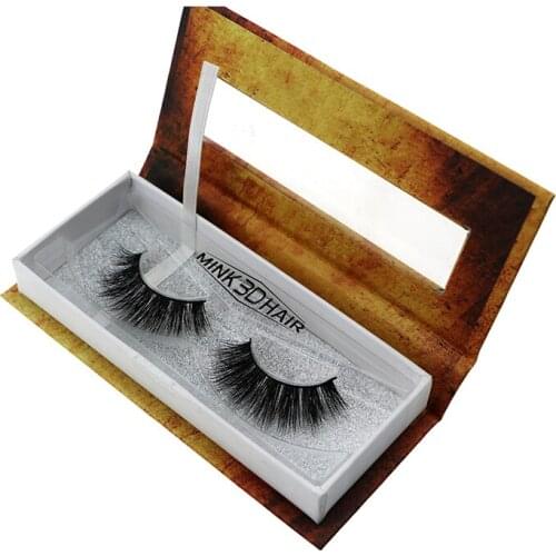 100 pairs Custome Packaging Box False Eyelash Container Glitter eyelashes square box 3D Mink Lashes Factory Price