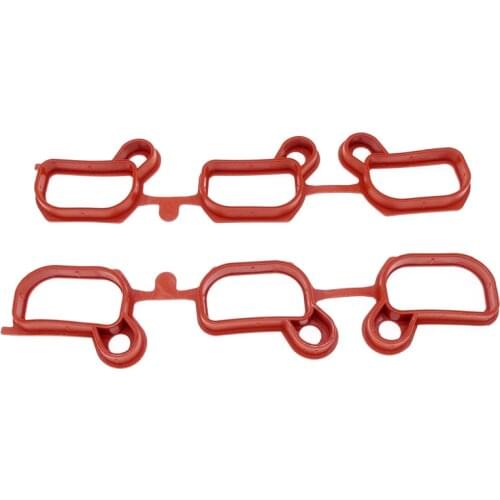 2 Pcs Auto Engine Intake Manifold Rubber Gasket Seal For BMW 3 5 X Z Series E36 E39 E46 E60 E85 M54 11611436631 Car Accessories