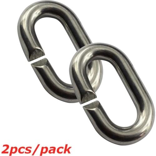 2pcs pack 304 Stainless Steel Quick Link Chain Rope Cable Strap Connector for boat accessories marine