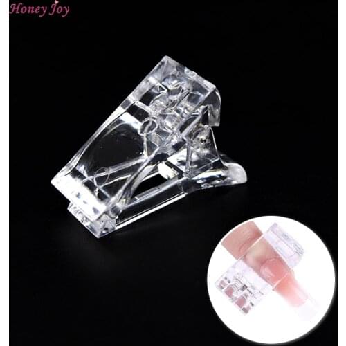3pcs/lot Poly Nail Gel Tips Clip UV LED Quick Building Finger Extension Plastic Builder Nail Gel Lacquer Manicure DIY Tools