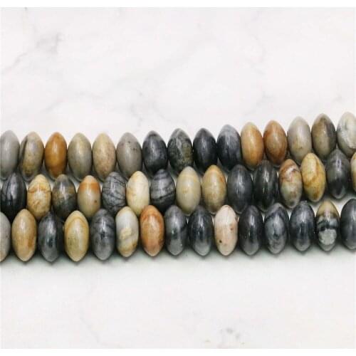 5X8mm Multicolor Abacus Picasso Jaspers Loose Beads DIY Onyx Natural Stone Women Girl Hand Made Fashion Jewelry Making Design