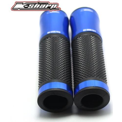 9 color CNC Motorcycle Aluminum Rubber Gel Hand Grips 7/8" Handle Bar Sports Bikes for GS 500 GSXR600/750/1000 GSX-S1000/F/ABS