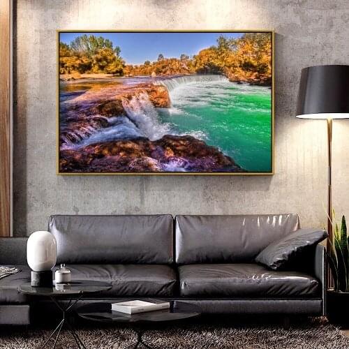 Artcozy Oil Canvas Painting beautiful river For Home Decoration Wall Art