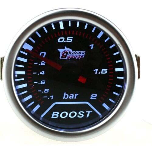 12V Car Boost Gauges White Backllight Car Turbo Turbin Mechanical 52MM Car Sunglasses Turbo Boost Gauge