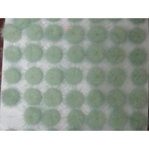 Free shipping!!!! DIY jewelry findings-30mm light green color mink fur ball/can select you need color