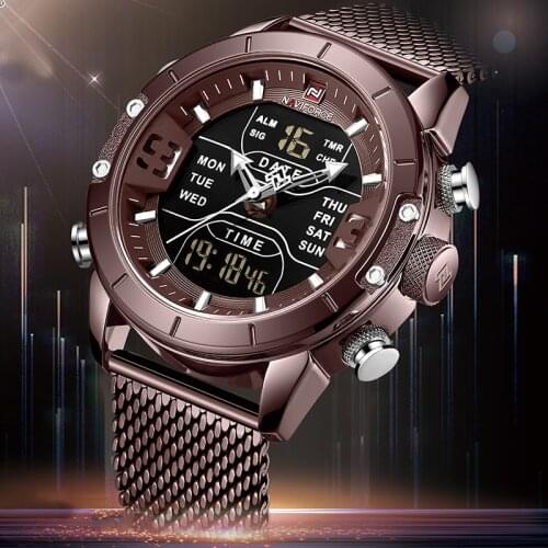 NAVIFORCE Luxury Top Brand Men Military Creative Watch Waterproof Digital LED Quartz Clock Sport Watches Male Relogios Masculino