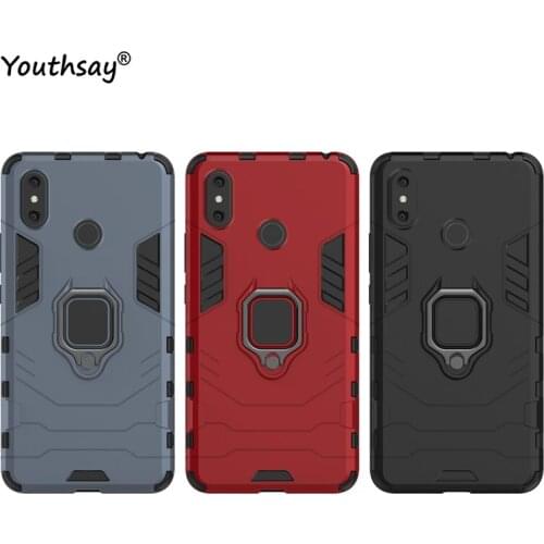 For Xiaomi Mi Max 3 Case Magnetic Finger Ring Kickstand Hard PC Phone Case For Xiaomi MiMax 3 Cover For Xiaomi Mi Max 3 Youthsay