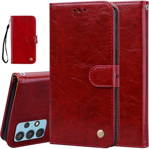 M51 M31S M30S M21 M11 M01 Retro Leather Flip Cases For Samsung Galaxy S21 FE S20 Note 20 Ultra A12 A42 A02 A22 A32 A52 A72 Cover