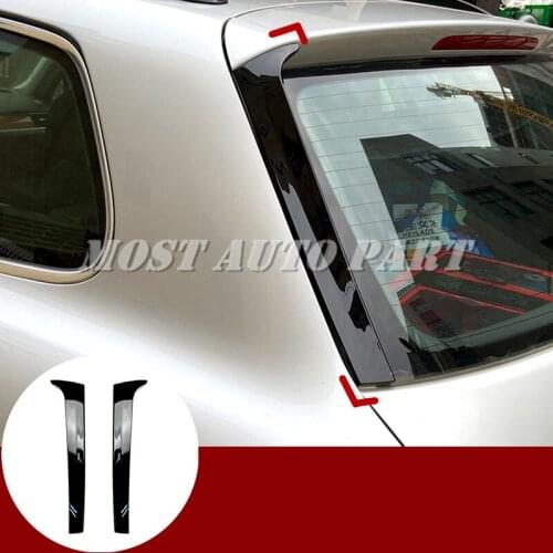 Black Rear Window Spoiler Side Wing Trim Cover For Volkswagen VW Touareg 2011-2017 2pcs Car accesories interior Car decoration