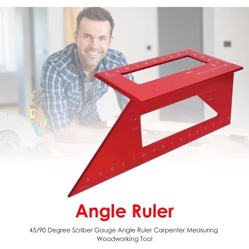 Woodworking Scriber Multifunctional Square Size 45/90 Degree Gauge Angle Ruler Measuring Gauge Woodworking Tool Dropshipping